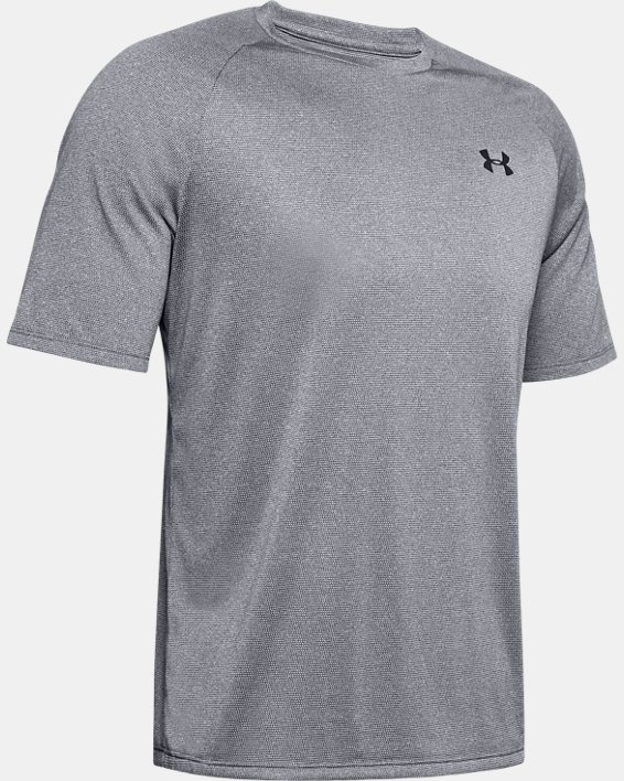 Men's UA Tech™ 2.0 Short Sleeve T-Shirt, Gray, pdpMainDesktop image number 6